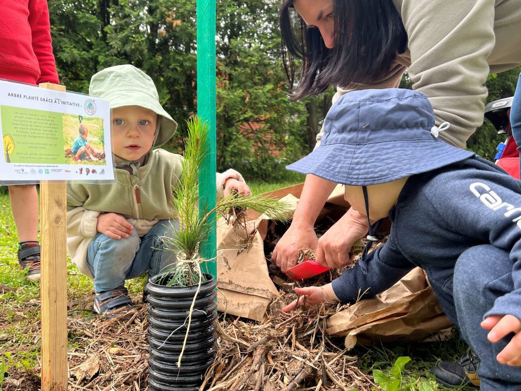 Plantation de plus de 50 arbres par les tout-petits de la MRC