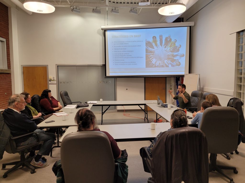 FORMATION SUR L’INCLUSION ET LA DIVERSITÉ CULTURELLEAUX ORGANISMES D’HABITATION DE LA MRC PIERRE-DE-SAUREL