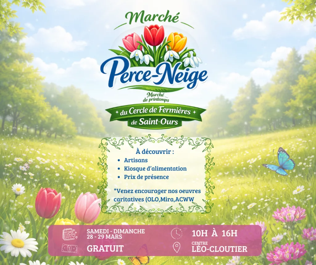 Saint-Ours, 28 et 29 mars 2026