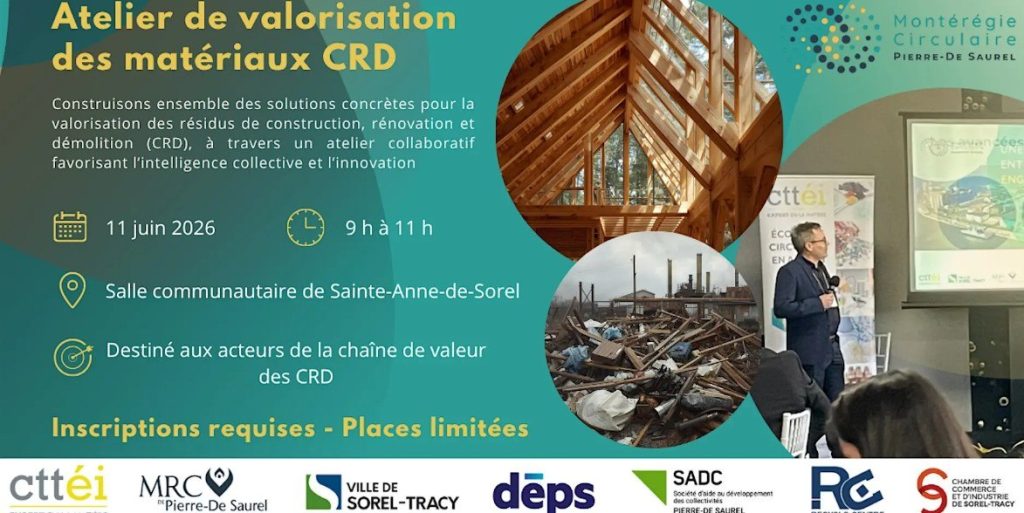 Atelier de valorisation des matériaux CRD
