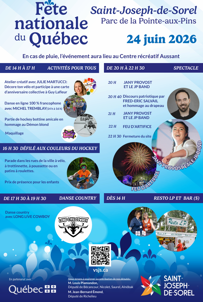 Saint-Joseph-de-Sorel – Fête nationale du Québec