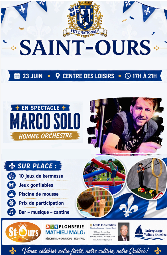 Saint-Ours – Fête nationale du Québec
